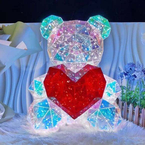 Other - Luminous Holographic Iridescent LED Teddy Bear Lamp